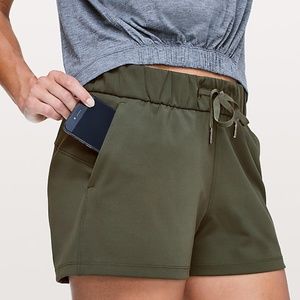 Camo Green Lululemon On The Fly Short *2.5"